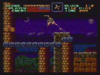 Me doing exceptionally poorly at Castlevania IV